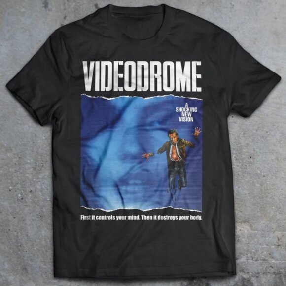 Videodrome 1983 Sci-Fi Horror Movie T-Shirt, 80s Horror T-Shirt,David Cronenberg - Picture 2 of 2